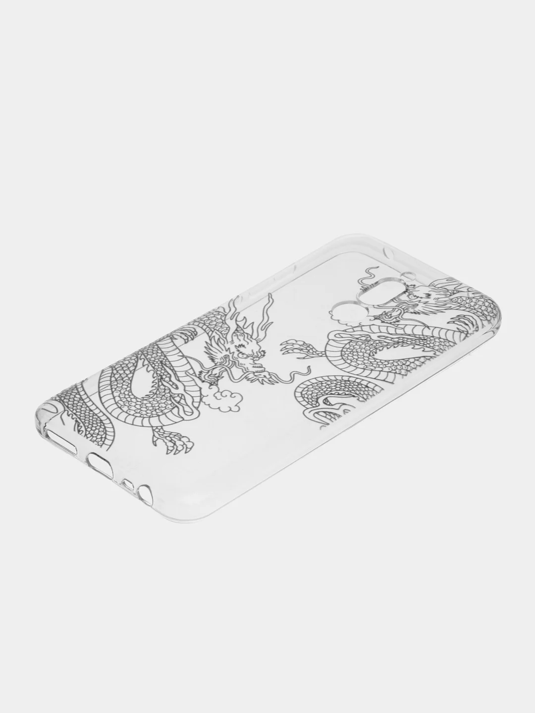 Пудровый силиконовый чехол на Xiaomi Redmi 8 / Сяоми Редми 8 прозрачный, с рисунком, защита камеры