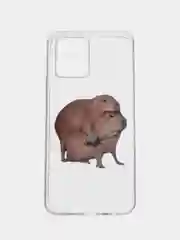 Бежевый силиконовый чехол на Oppo Realme 8/8 Pro / Оппо Реалми 8/8 Про прозрачный, с рисунком