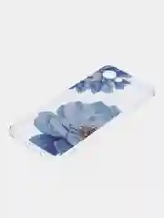 Лавандовый силиконовый чехол на Realme C30 / Реалми С30 прозрачный, с рисунком, защита камеры