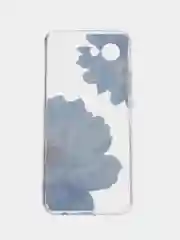 Лавандовый силиконовый чехол на Realme C30 / Реалми С30 прозрачный, с рисунком, защита камеры