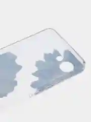 Лавандовый силиконовый чехол на Realme C30 / Реалми С30 прозрачный, с рисунком, защита камеры