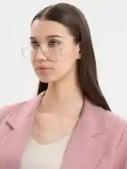 Серебряный очки имиджевые, очки авиатор