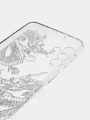 Прозрачный силиконовый чехол на Samsung Galaxy A13 4G / Самсунг А13 4G прозрачный, с рисунком