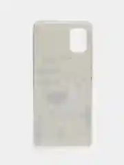 Горчичный силиконовый чехол на Samsung Galaxy A51 / Самсунг А51 прозрачный с рисунком, защита камеры