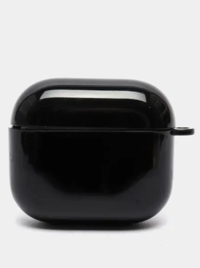 Белый чехол для AirPods 3, 10 цветов, силикон, c креплением для карабина