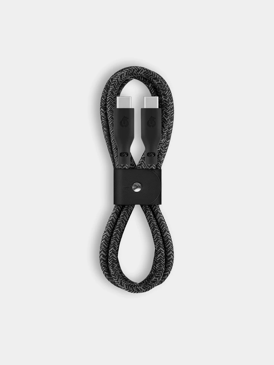 Черный кабель зарядный uBear Trend USB-C/USB-С 1,2 метра, 60W