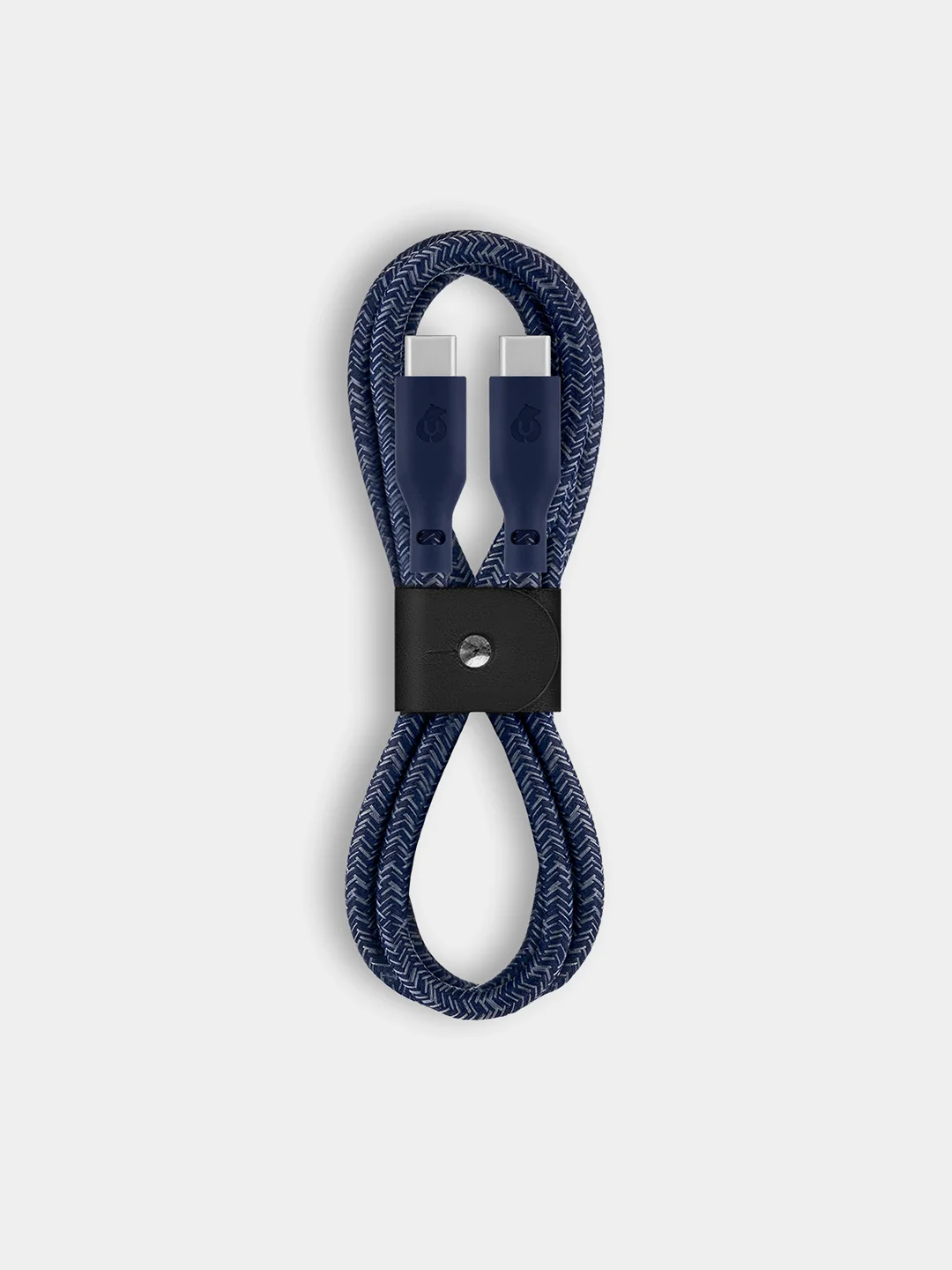 Темно-синий кабель зарядный uBear Trend USB-C/USB-С 1,2 метра, 60W