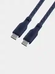 Темно-синий кабель зарядный uBear Trend USB-C/USB-С 2,4 метра, 140W