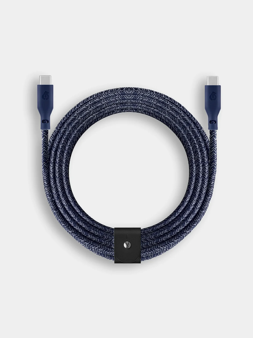 Темно-синий кабель зарядный uBear Trend USB-C/USB-С 2,4 метра, 140W