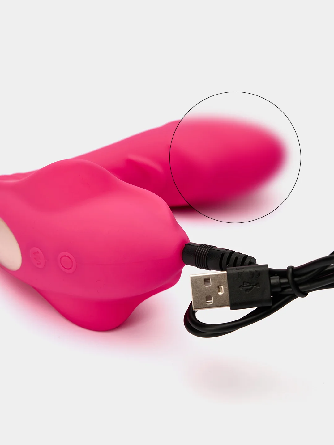 Вибратор женский, для клитора, вакуумная стимуляция, с USB, с пультом ДУ и без