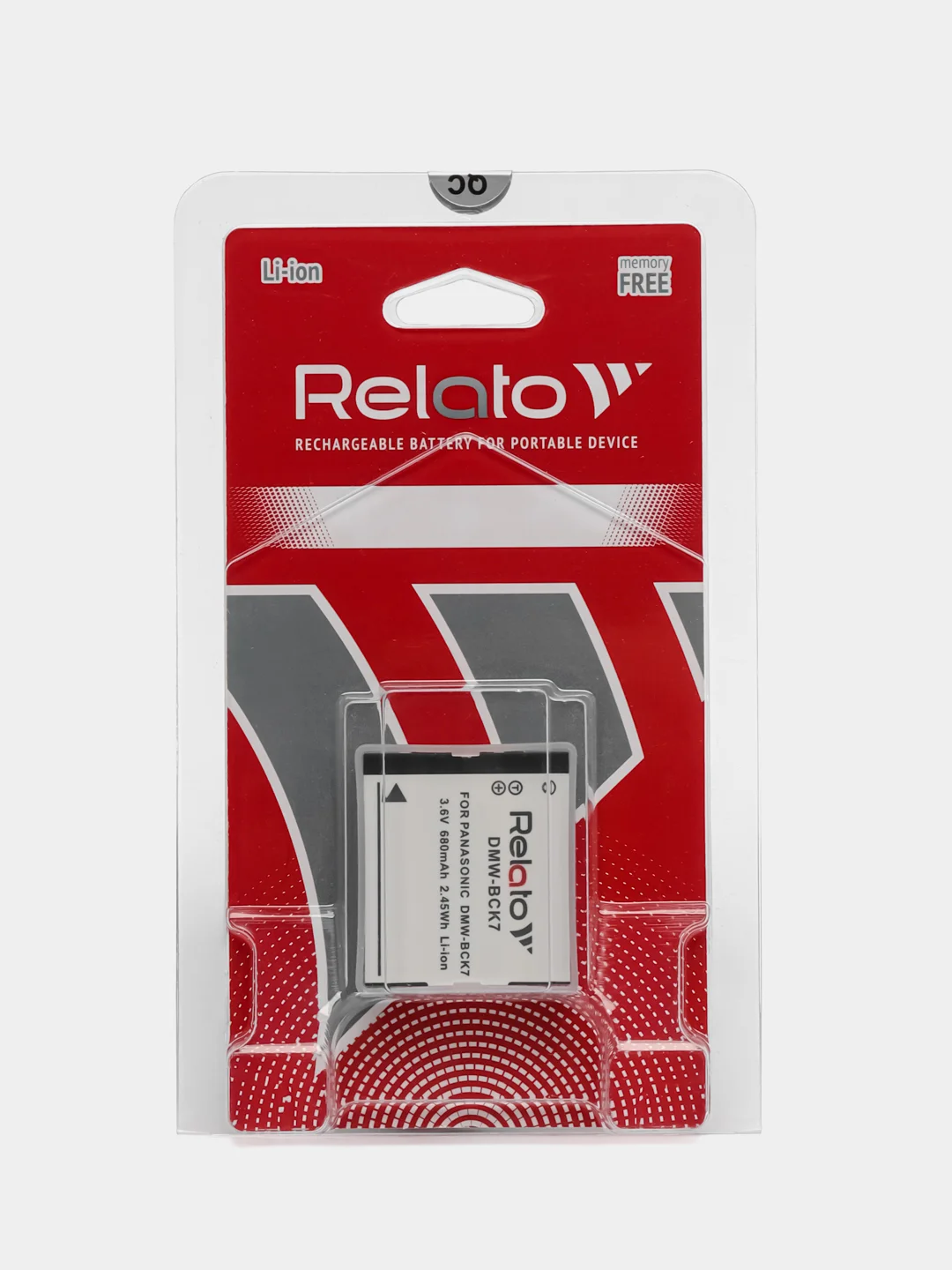 Аккумулятор Relato DMW-BCK7, для Panasonic NCA-YN101J/NCA-YN101F/DMW-BCK7E