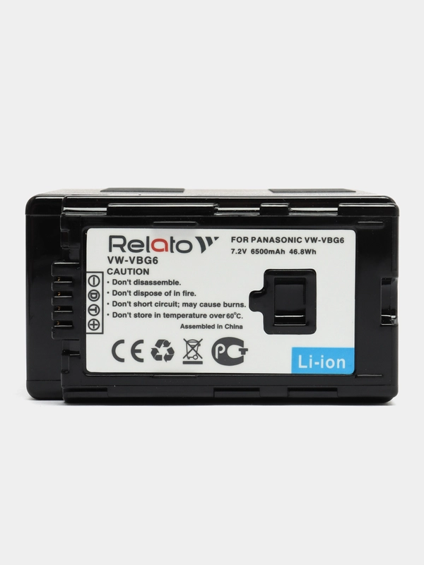 Аккумулятор Relato VW-VBG6/W-VBG6E-K/CGA-E/625 для Panasonic