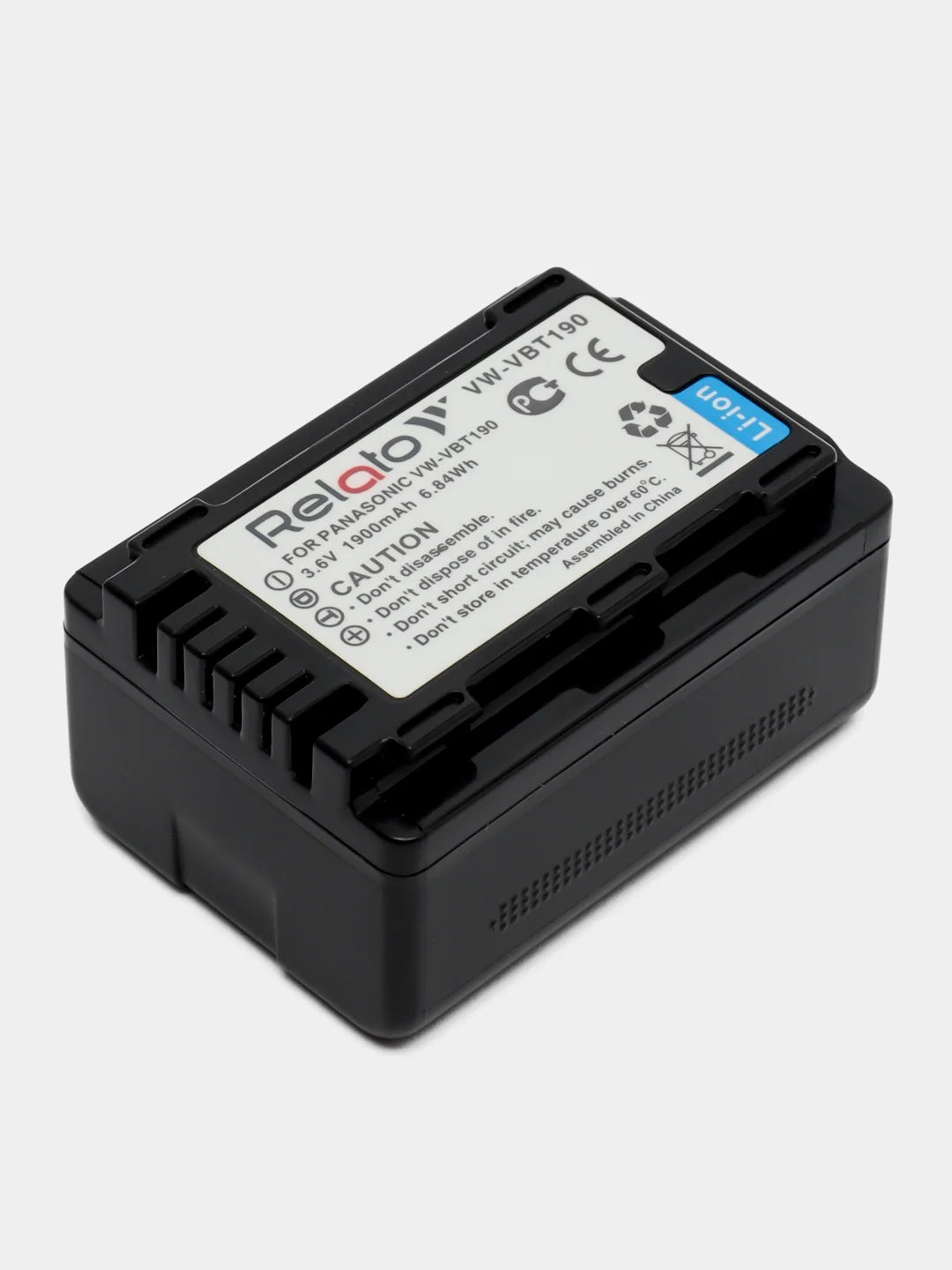 Аккумулятор Relato VW-VBT190 для Panasonic VW-VBY100/ VW-VBT380