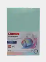 Бумага цветная, для принтера, офисная, Brauberg, А4, 80 г/м2, 500 листов, зеленая