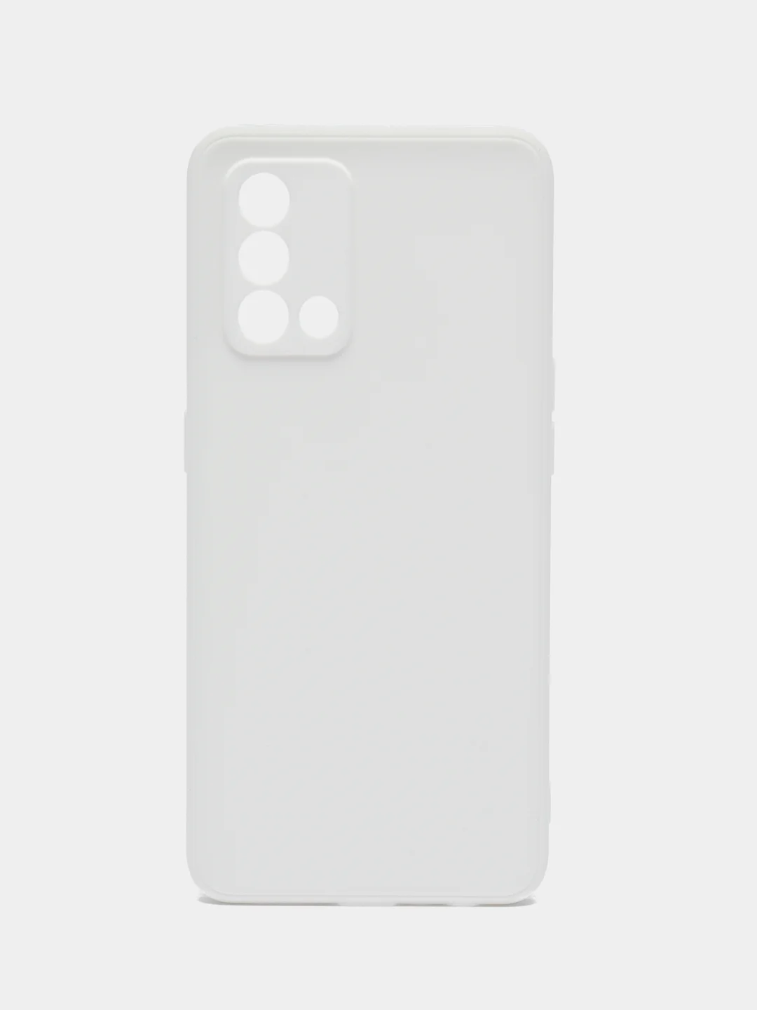 Белый чехол OPPO A74 4G (Оппо А74, 4джи), силиконовый