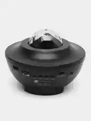 Черный ночник-проектор звёздного неба, с Bluetooth, 10 режимов