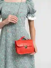 Сумка женская через плечо, с цепью, кожаная