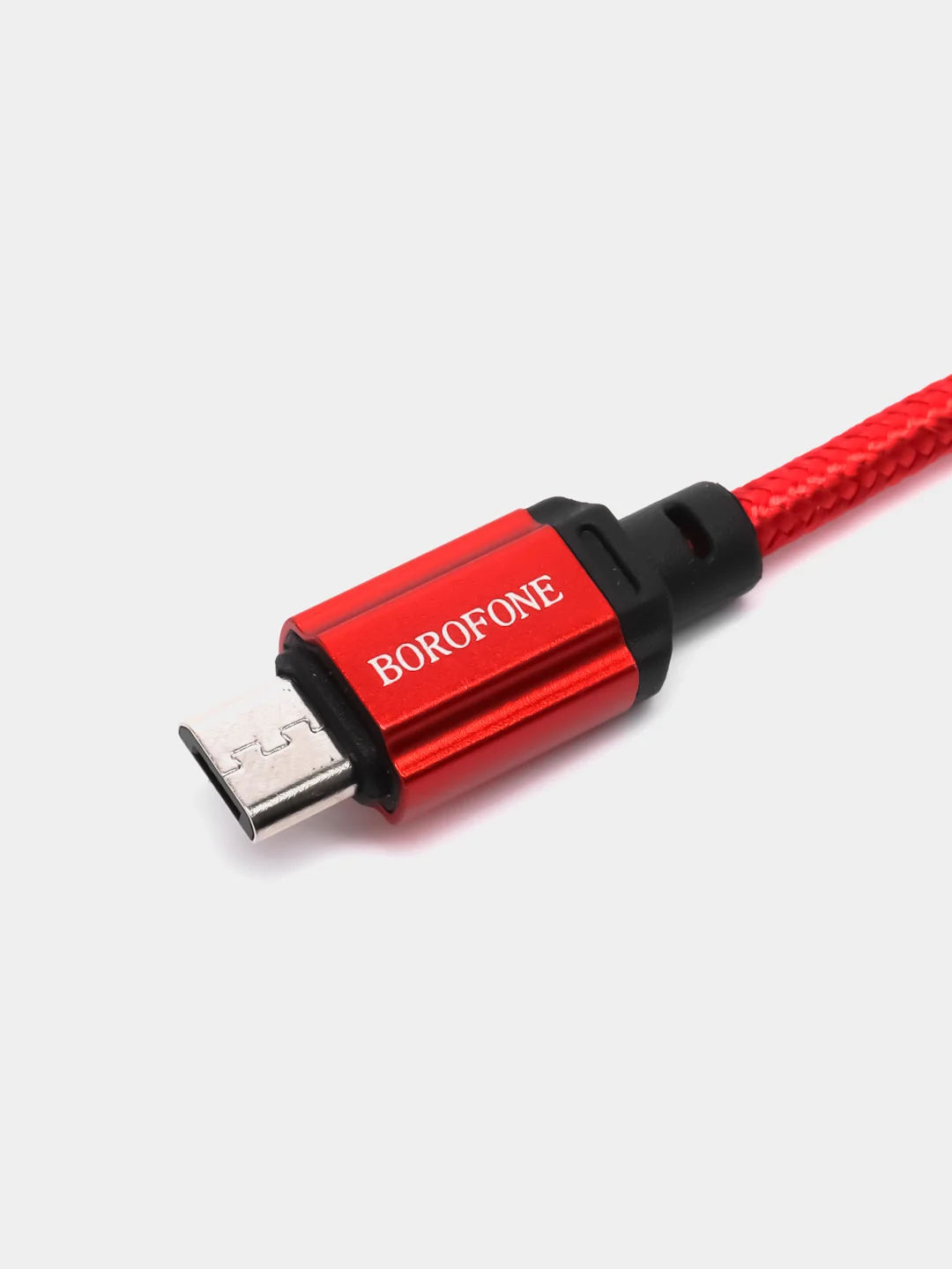 Красный кабель зарядный Borofone BX-87 USB / Micro USB, USB / Type-C, USB / Lightning
