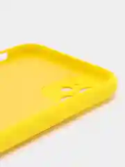 Желтый silicone Case чехол для iPhone (Айфон) 15, 14, 13, 12, 11, Pro, Max, Mini, Plus, XR, X, XS