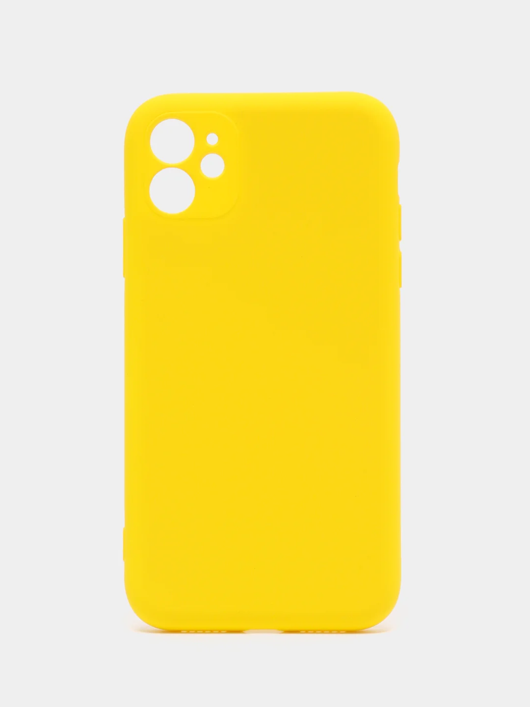 Желтый silicone Case чехол для iPhone (Айфон) 15, 14, 13, 12, 11, Pro, Max, Mini, Plus, XR, X, XS