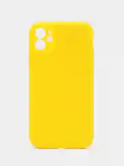 Желтый silicone Case чехол для iPhone (Айфон) 15, 14, 13, 12, 11, Pro, Max, Mini, Plus, XR, X, XS