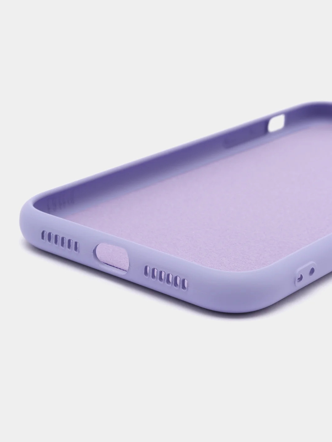 Лавандовый silicone Case чехол для iPhone (Айфон) 15, 14, 13, 12, 11, Pro, Max, Mini, Plus, XR, X, XS