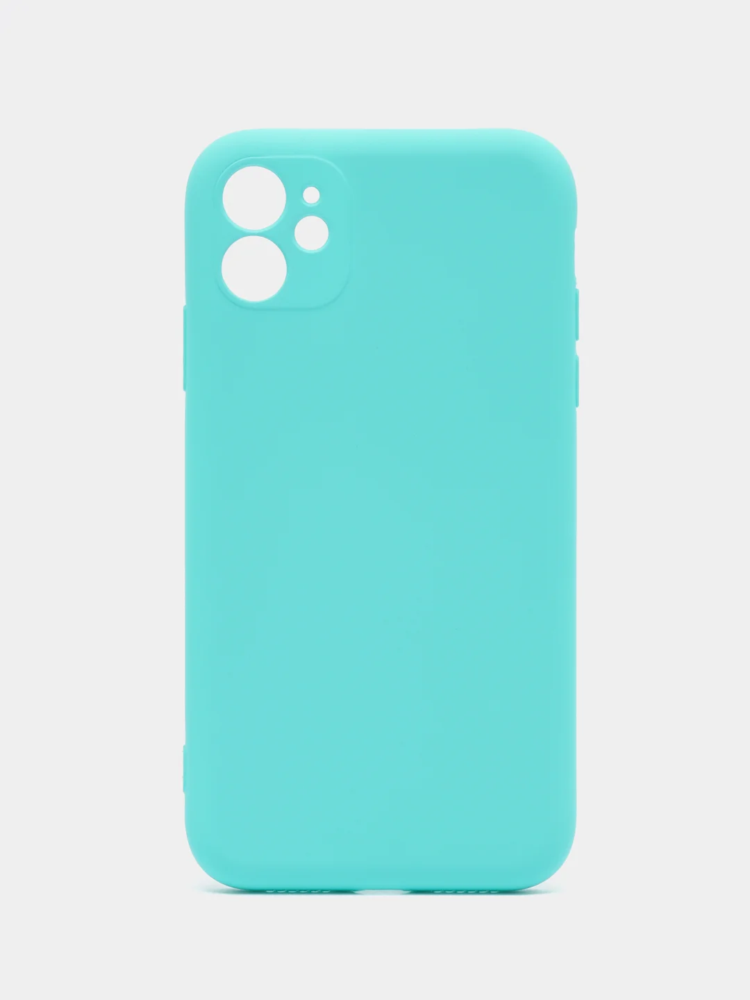 Мятный silicone Case чехол для iPhone (Айфон) 15, 14, 13, 12, 11, Pro, Max, Mini, Plus, XR, X, XS