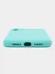 Мятный silicone Case чехол для iPhone (Айфон) 15, 14, 13, 12, 11, Pro, Max, Mini, Plus, XR, X, XS