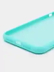 Мятный silicone Case чехол для iPhone (Айфон) 15, 14, 13, 12, 11, Pro, Max, Mini, Plus, XR, X, XS
