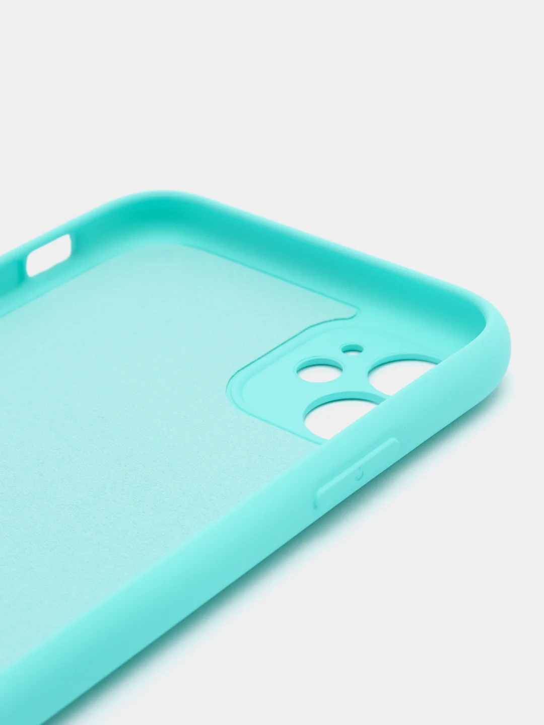 Мятный silicone Case чехол для iPhone (Айфон) 15, 14, 13, 12, 11, Pro, Max, Mini, Plus, XR, X, XS