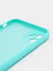 Мятный silicone Case чехол для iPhone (Айфон) 15, 14, 13, 12, 11, Pro, Max, Mini, Plus, XR, X, XS
