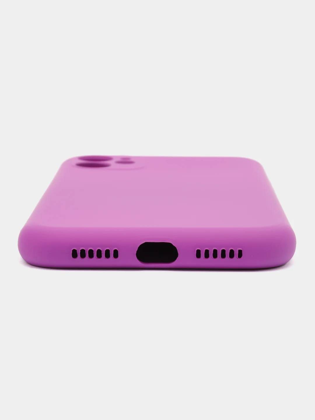 Пурпурный silicone Case чехол для iPhone (Айфон) 15, 14, 13, 12, 11, Pro, Max, Mini, Plus, XR, X, XS