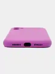 Пурпурный silicone Case чехол для iPhone (Айфон) 15, 14, 13, 12, 11, Pro, Max, Mini, Plus, XR, X, XS