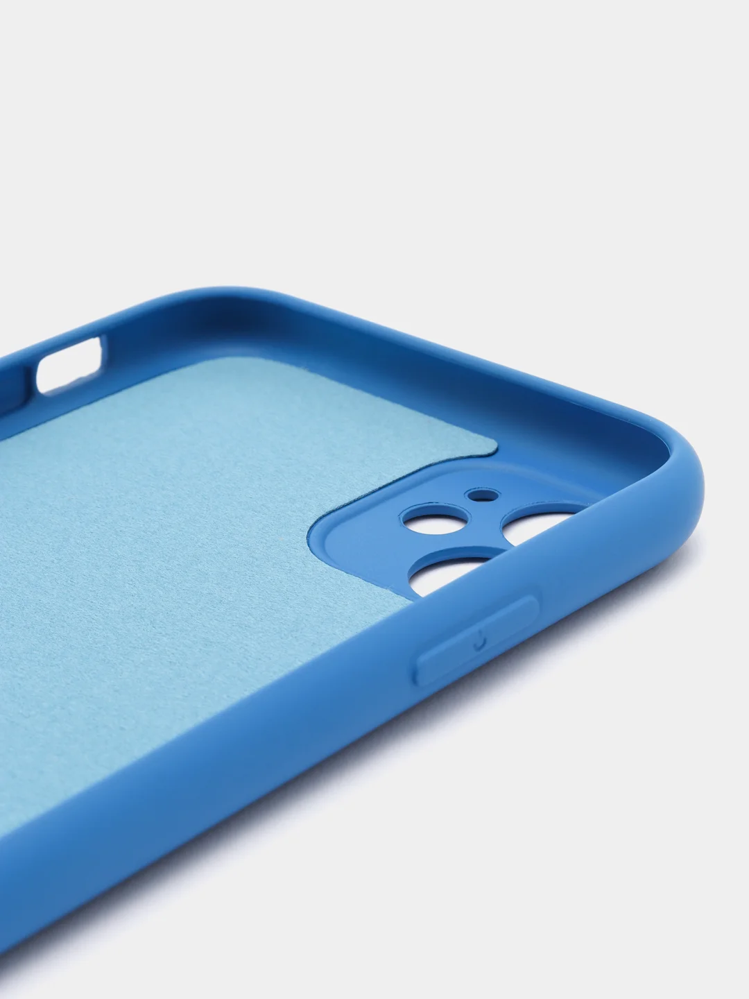 Синий silicone Case чехол для iPhone (Айфон) 15, 14, 13, 12, 11, Pro, Max, Mini, Plus, XR, X, XS
