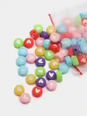 Лайм бусины с буквами для рукоделия, английские буквы, сердечки, смайлики