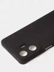 Черный чехол для Realme C55 матовый, с дополнительной защитой камеры