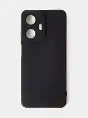 Черный чехол для Realme C55 матовый, с дополнительной защитой камеры