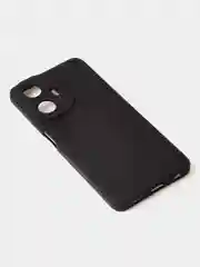 Черный чехол для Realme C55 матовый, с дополнительной защитой камеры