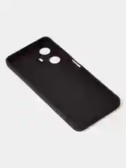 Черный чехол для Realme C55 матовый, с дополнительной защитой камеры