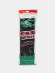Черный мочалка лётная в индивидуальной упаковке, цвет поролона черный