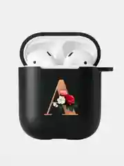 Алый чехол для наушников Apple Airpods 1 / 2 / 3 / Pro силиконовый с карабином