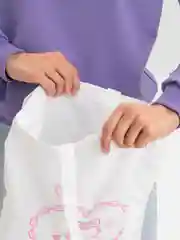 Белый сумка-шоппер