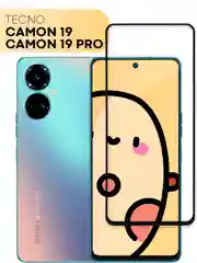 Стекло для Tecno Camon 19/19 Pro защитное КАРТОФАН, с олеофобным покрытием, 2 штуки
