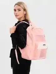 Кораллово-розовый ранец школьный