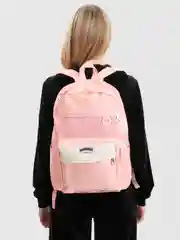 Кораллово-розовый ранец школьный