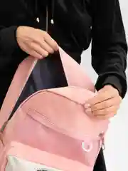 Кораллово-розовый ранец школьный