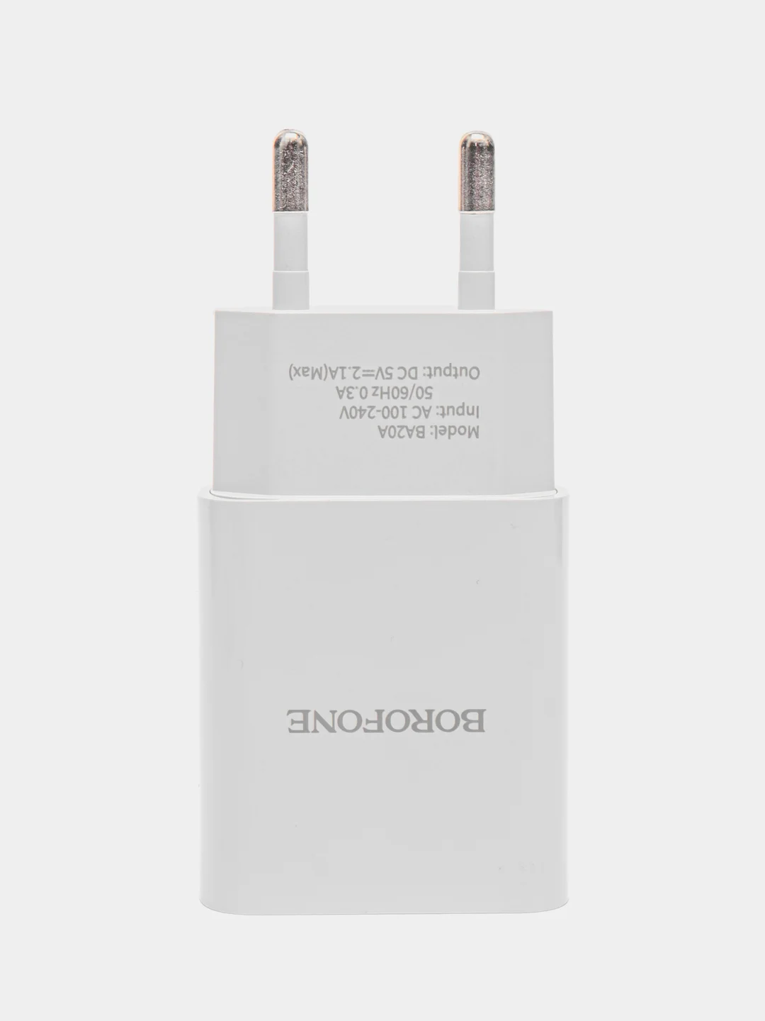 Белый блок питания Borofone СЗУ 2.1А с кабелем Type-c