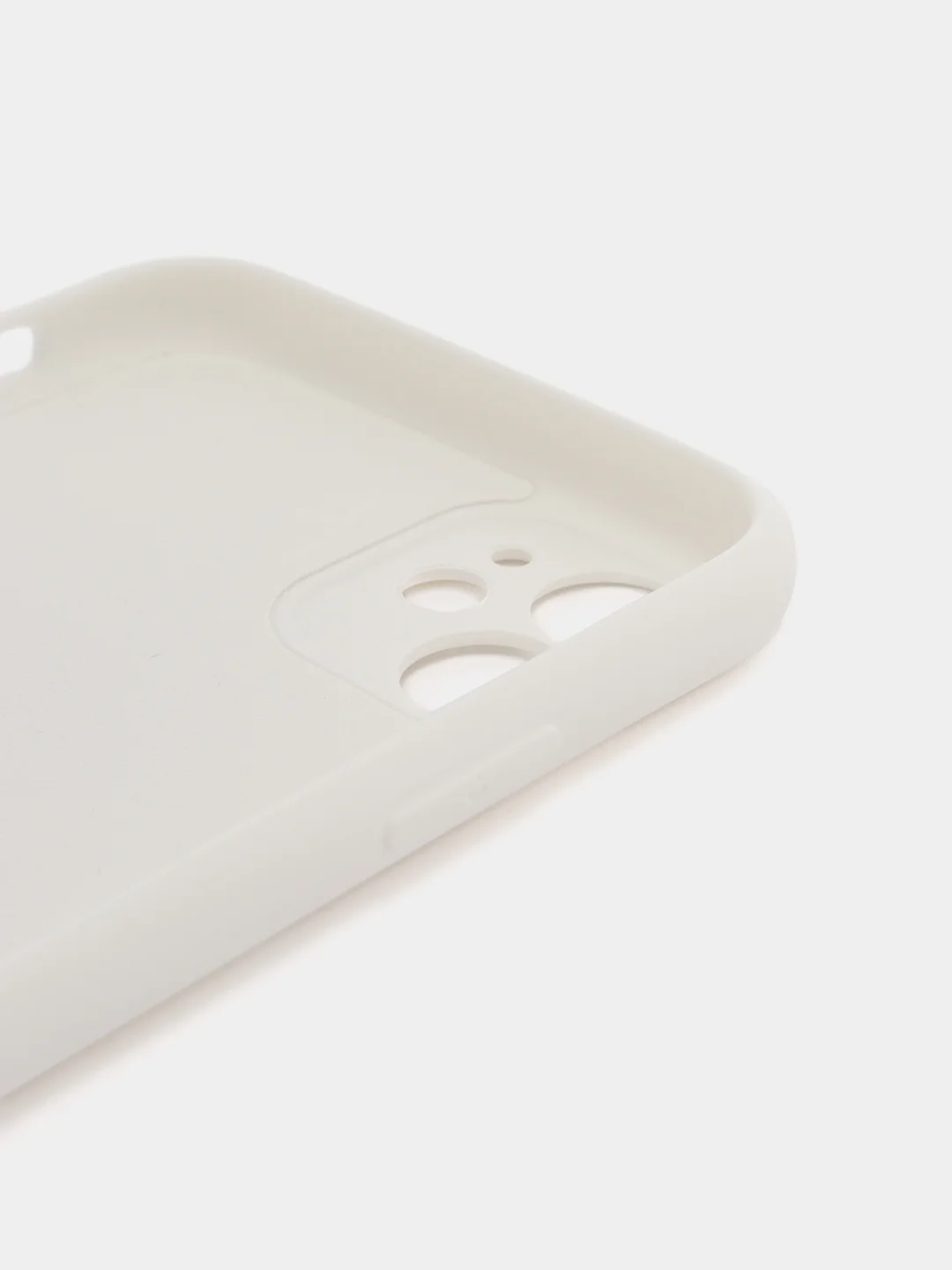 Белый silicone Case чехол для iPhone (Айфон) 15, 14, 13, 12, 11, Pro, Max, Mini, Plus, XR, X, XS