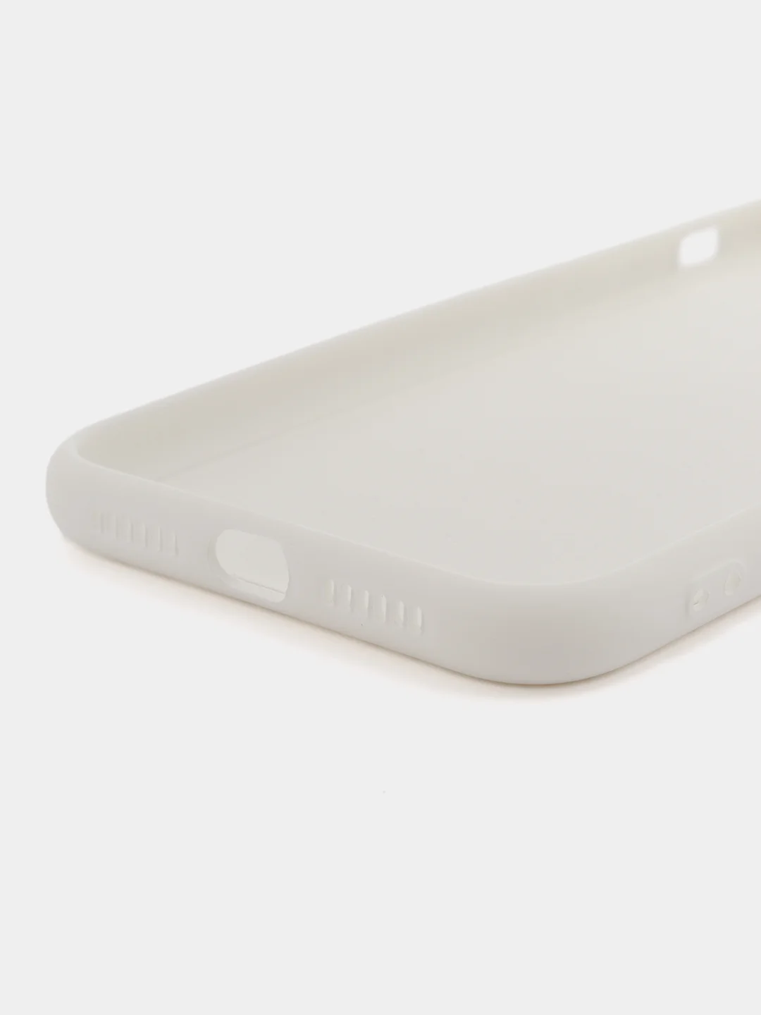 Белый silicone Case чехол для iPhone (Айфон) 15, 14, 13, 12, 11, Pro, Max, Mini, Plus, XR, X, XS