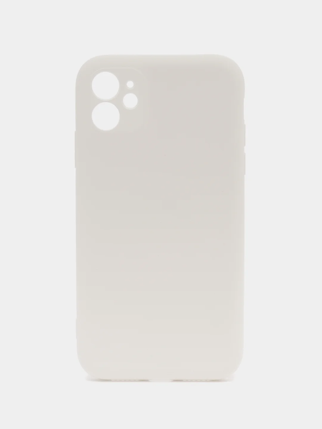 Белый silicone Case чехол для iPhone (Айфон) 15, 14, 13, 12, 11, Pro, Max, Mini, Plus, XR, X, XS